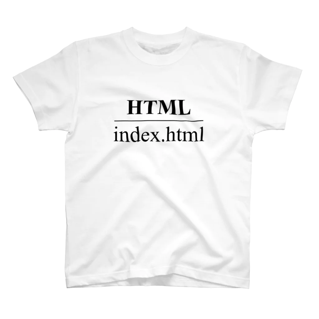 金融、IT用語で出品中！のHTML Regular Fit T-Shirt