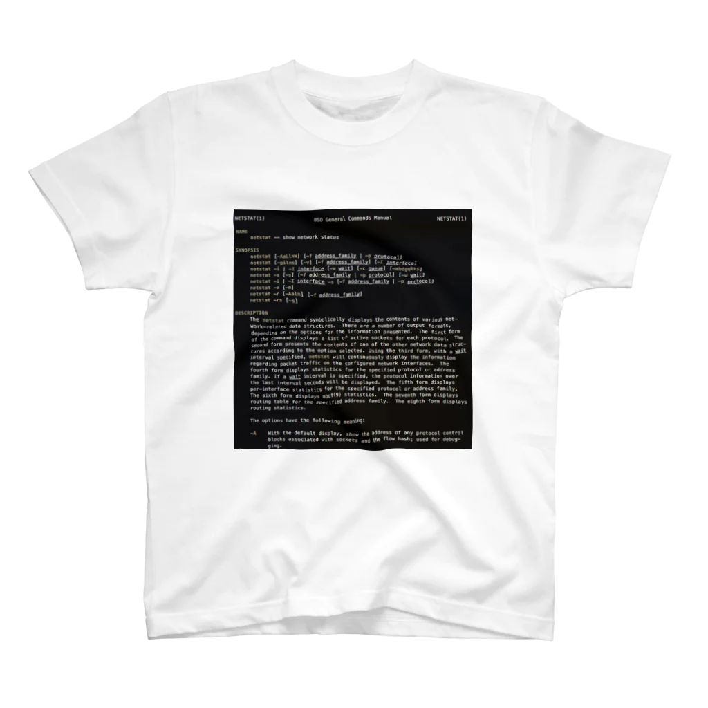 株式会社スガノワークスのnetstat man page Regular Fit T-Shirt