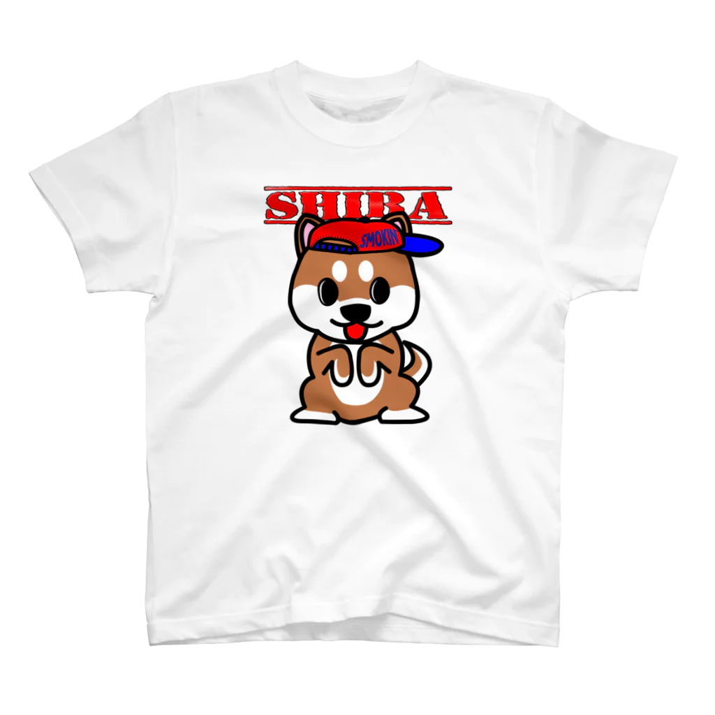 オリジナルデザインTシャツ　SMOKIN'のちんちん柴犬 Regular Fit T-Shirt