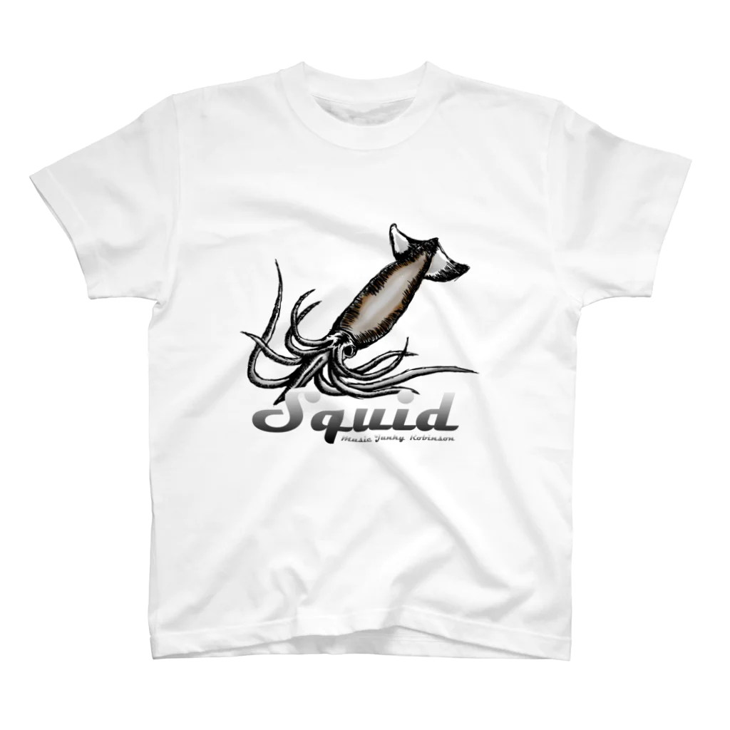 MusicJunkyのsquid(イカ） スタンダードTシャツ