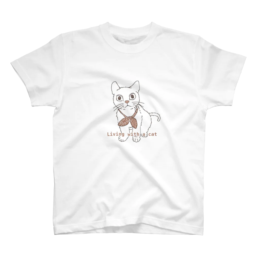 amemugi（あめむぎ）の（茶色）ねこちゃん Regular Fit T-Shirt