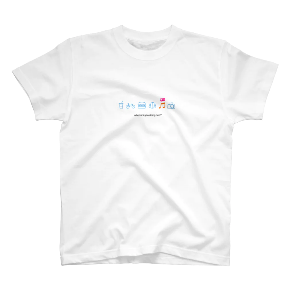 もるのピクトグラム what are you doing now? スタンダードTシャツ