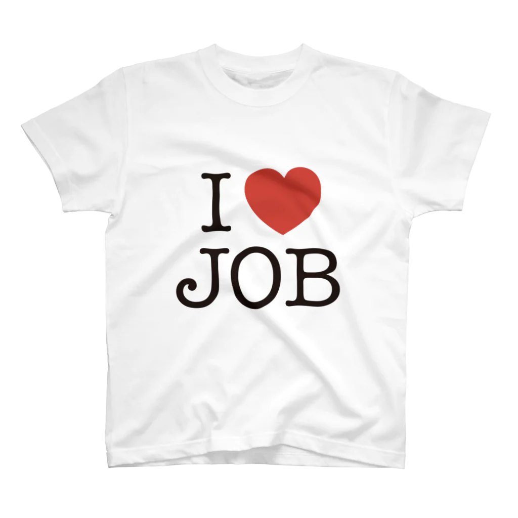  SQUID_INKのSHOPのI LOVE JOB Regular Fit T-Shirt