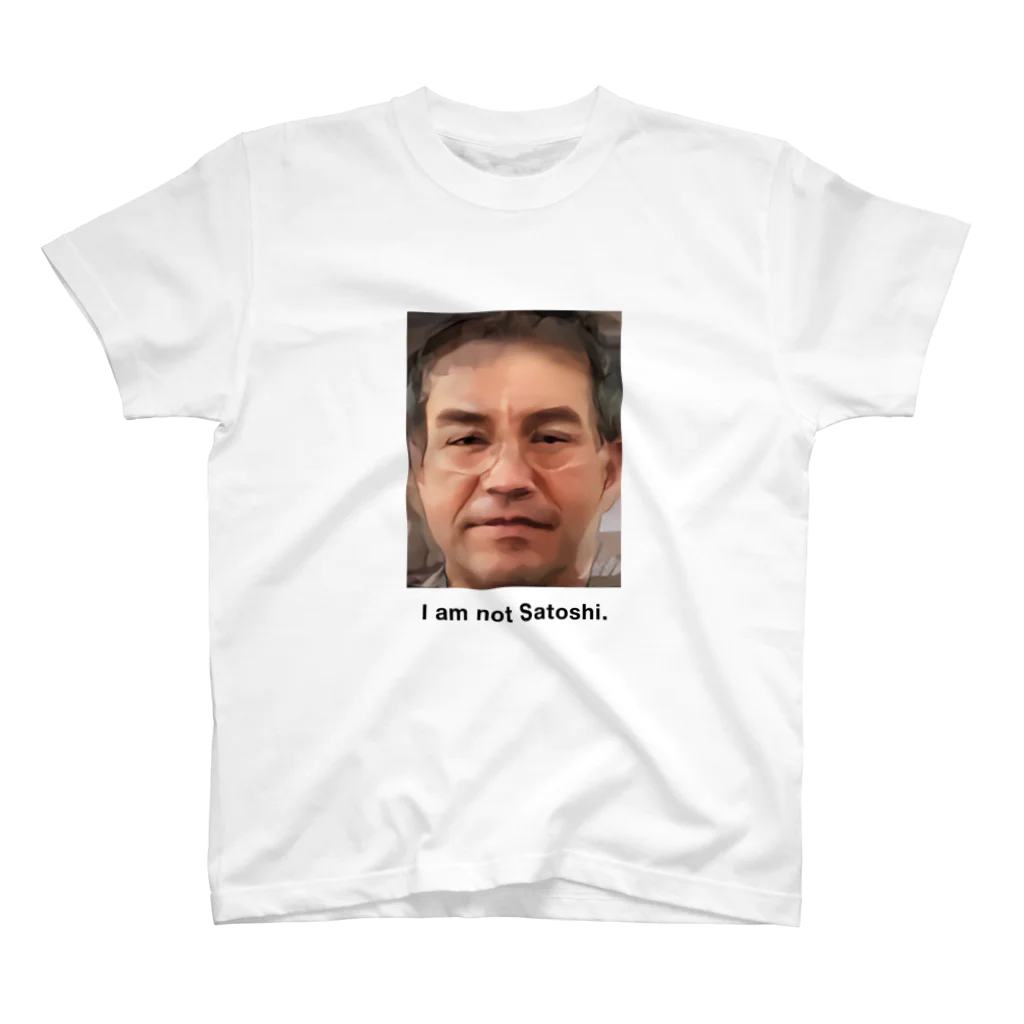 クリプト草グッツ専門店のI am not Satoshi (Morph) スタンダードTシャツ