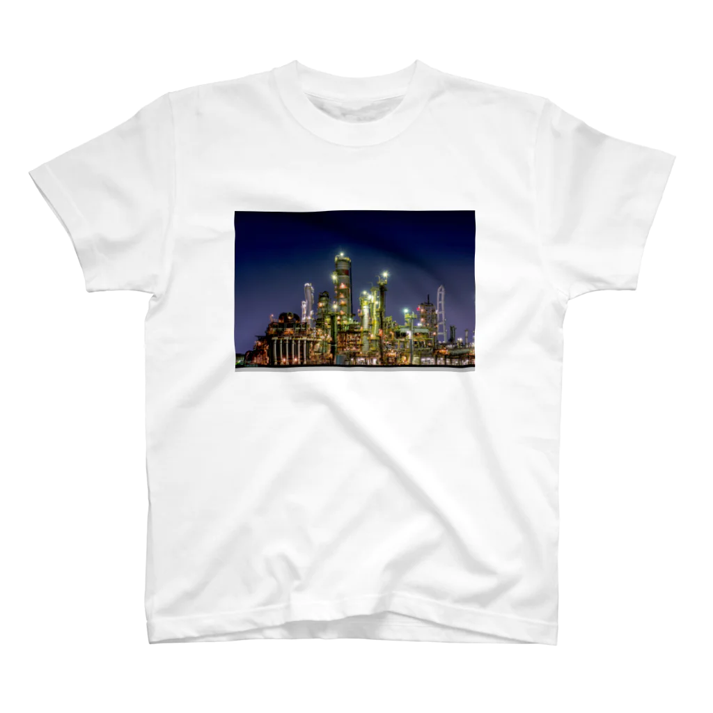 ハリネズミの工場夜景（四日市） Regular Fit T-Shirt