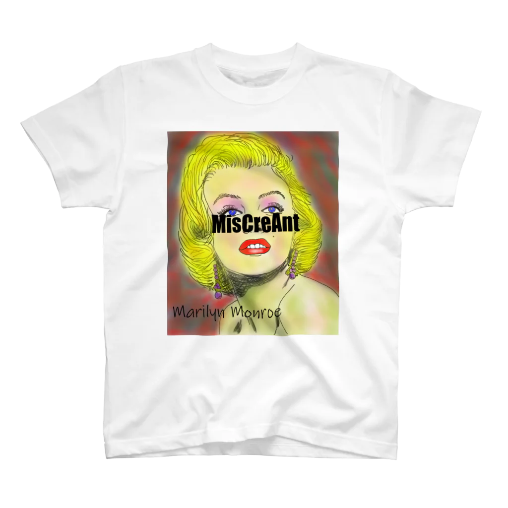 MisCreAntミスクリアントのマリリンモンロー スタンダードTシャツ