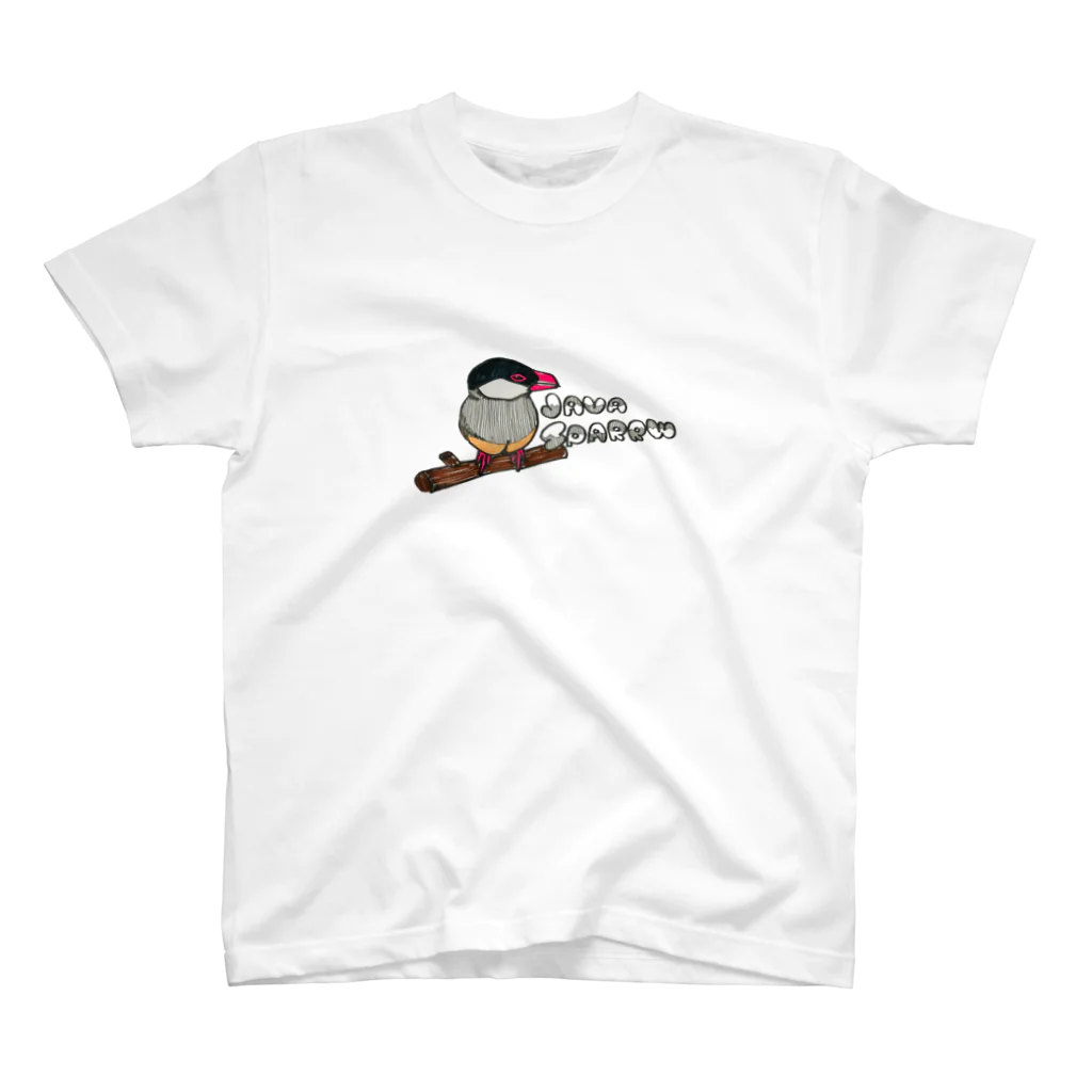 moja-moja artの桜文鳥 Regular Fit T-Shirt
