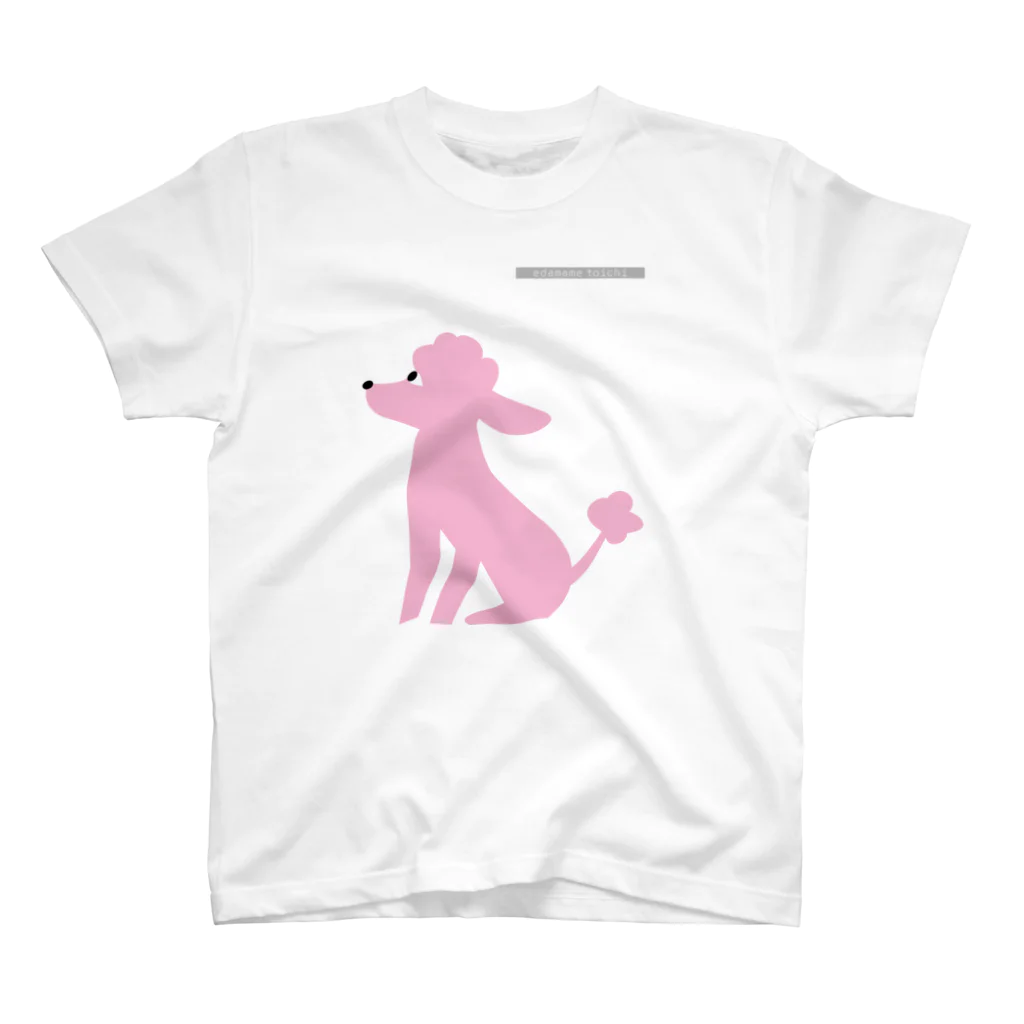 エダマメトイチのトイプードルのエダマメトイチpink Regular Fit T-Shirt