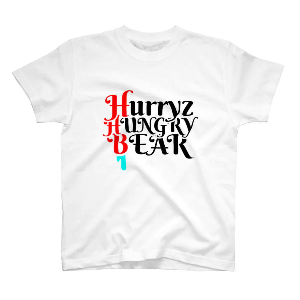 Hurryz HUNGRY BEARのHurryz HUNGRY BEARロゴ スタンダードTシャツ