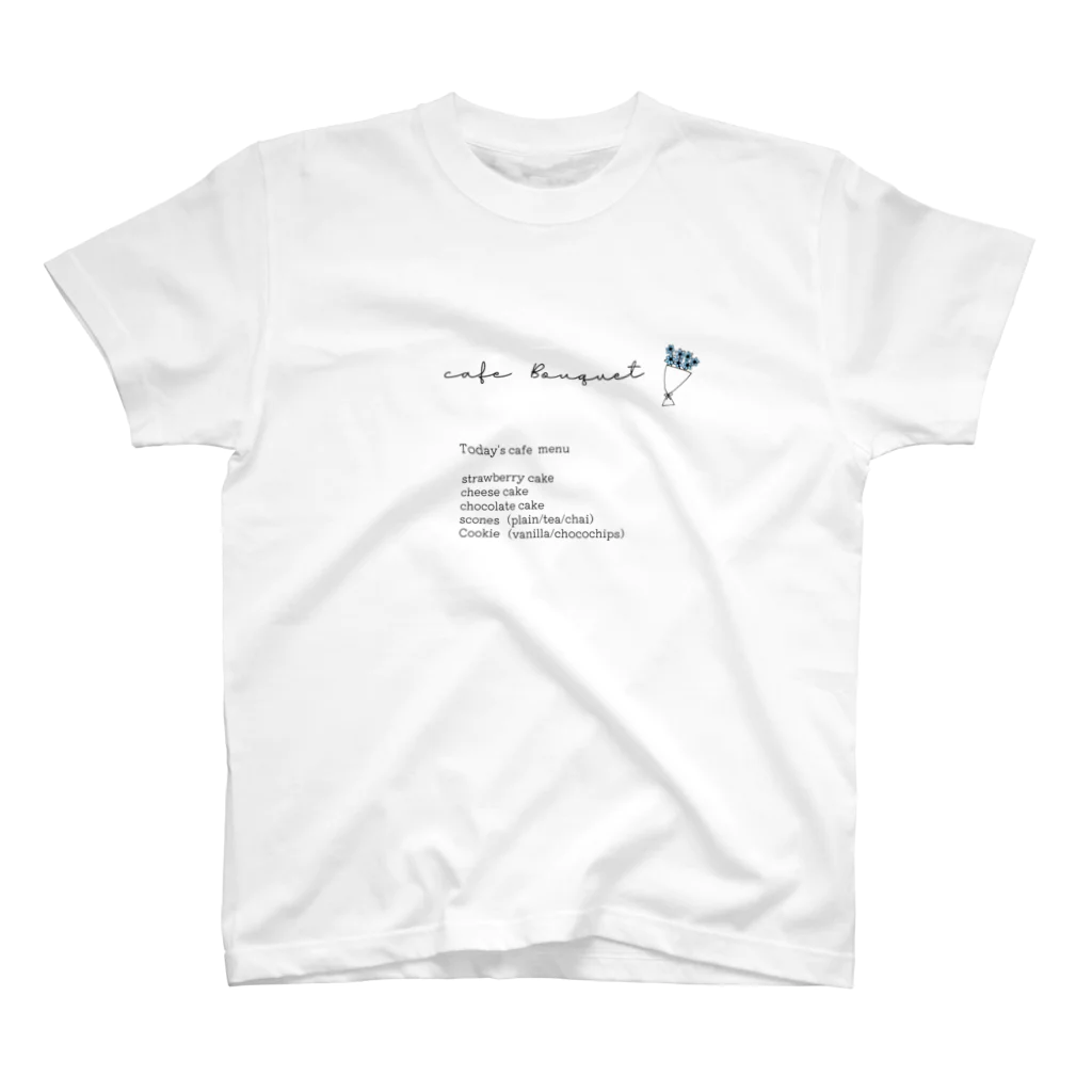 bouquetのcafe bouquet original lettering スタンダードTシャツ