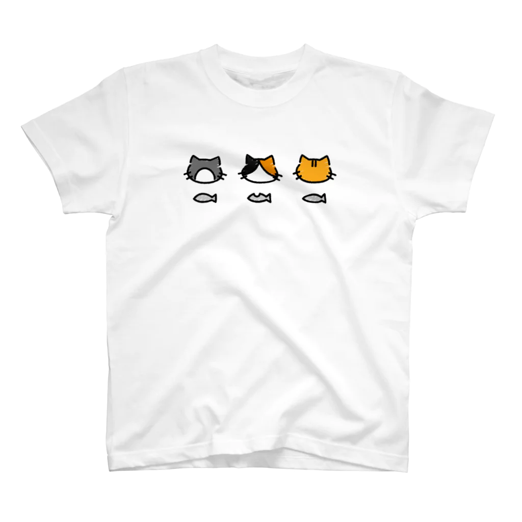 Pのねこ三兄弟 Regular Fit T-Shirt