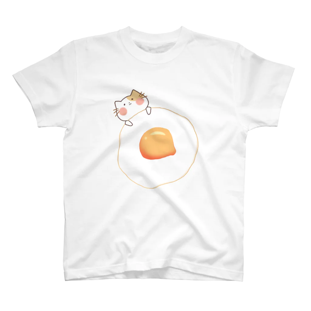 egg_のねこと目玉焼き スタンダードTシャツ