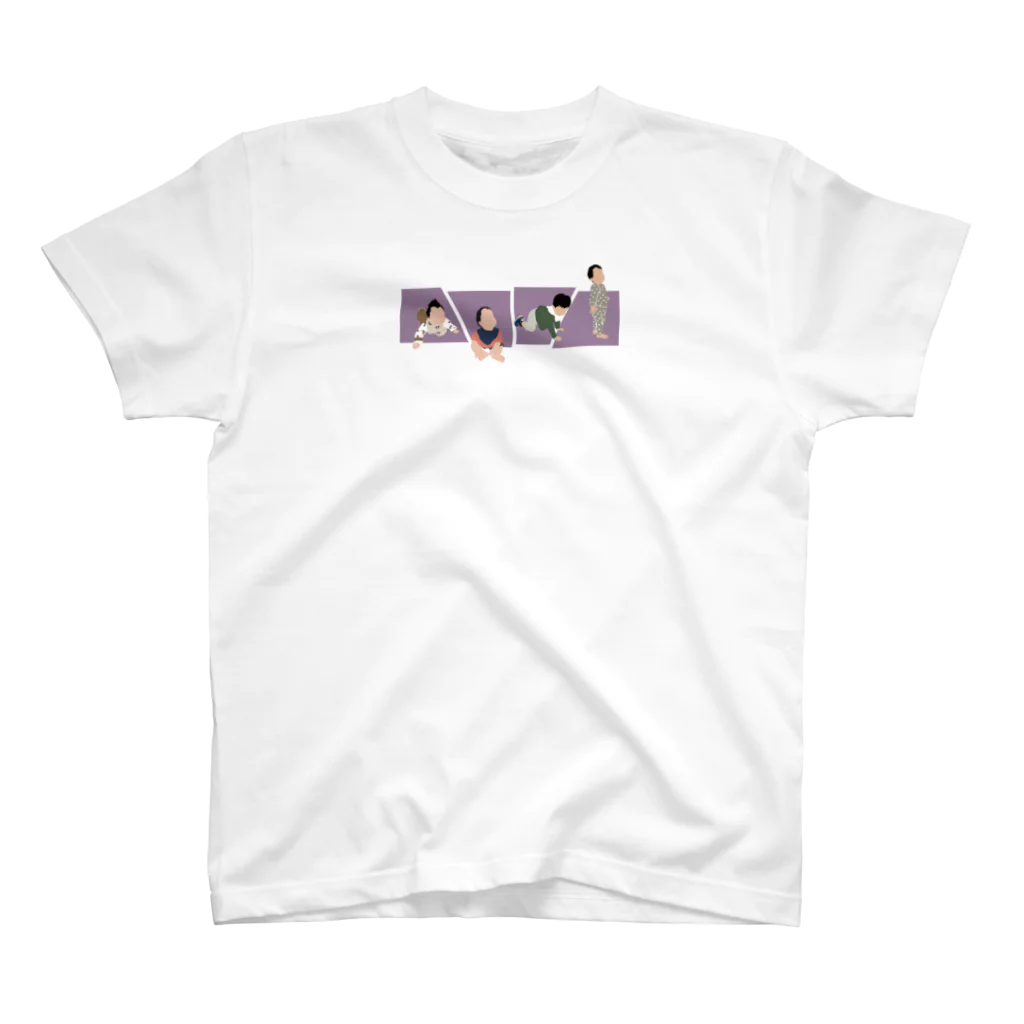 Ｌｏｖｅ ａｎｄ ｇｒｏｗｔｈのB-lavender【 baby growth】 Regular Fit T-Shirt