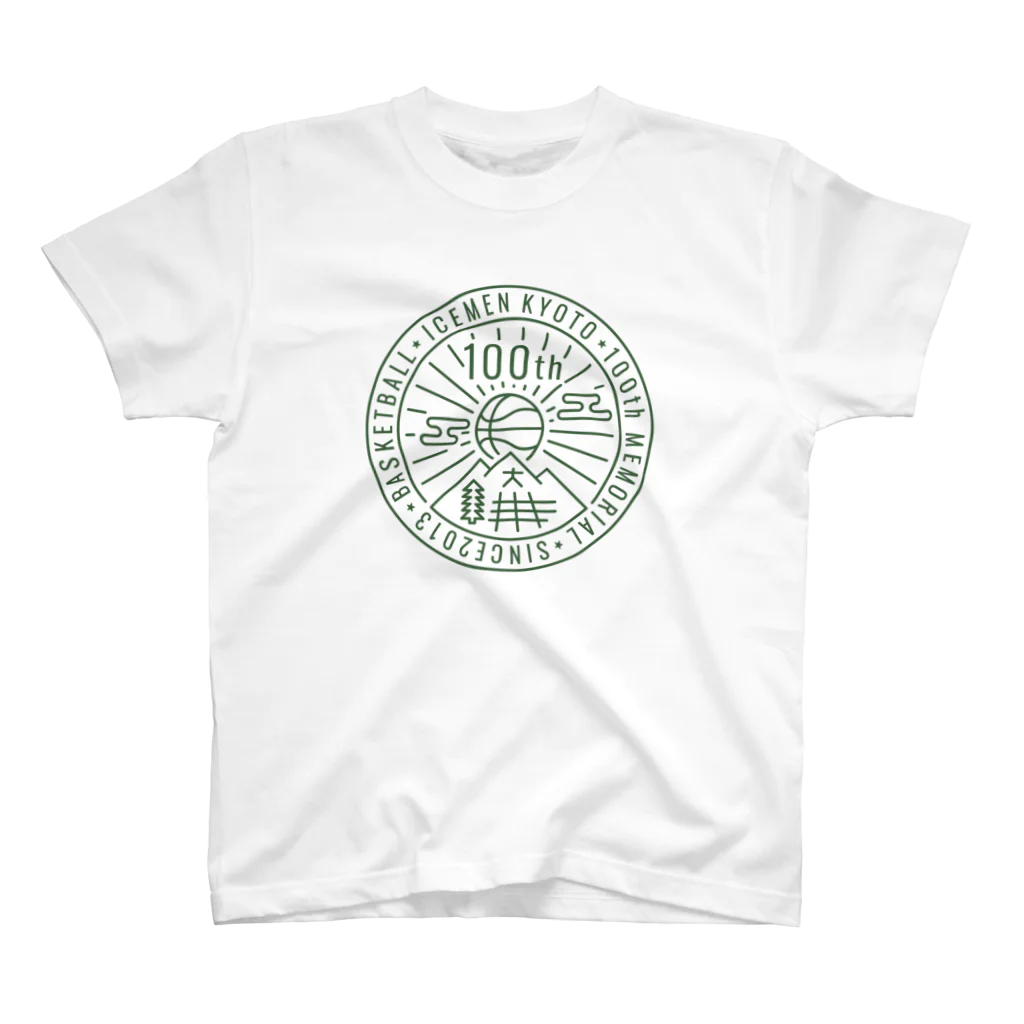 icemen kyoto 100thのicemen kyoto 100th / white base スタンダードTシャツ