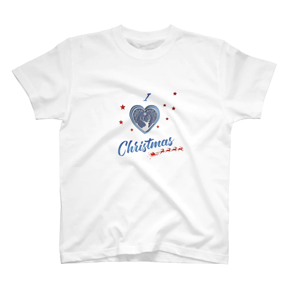 Studio Made in FranceのStudio Made in france 002 I love Christmas スタンダードTシャツ