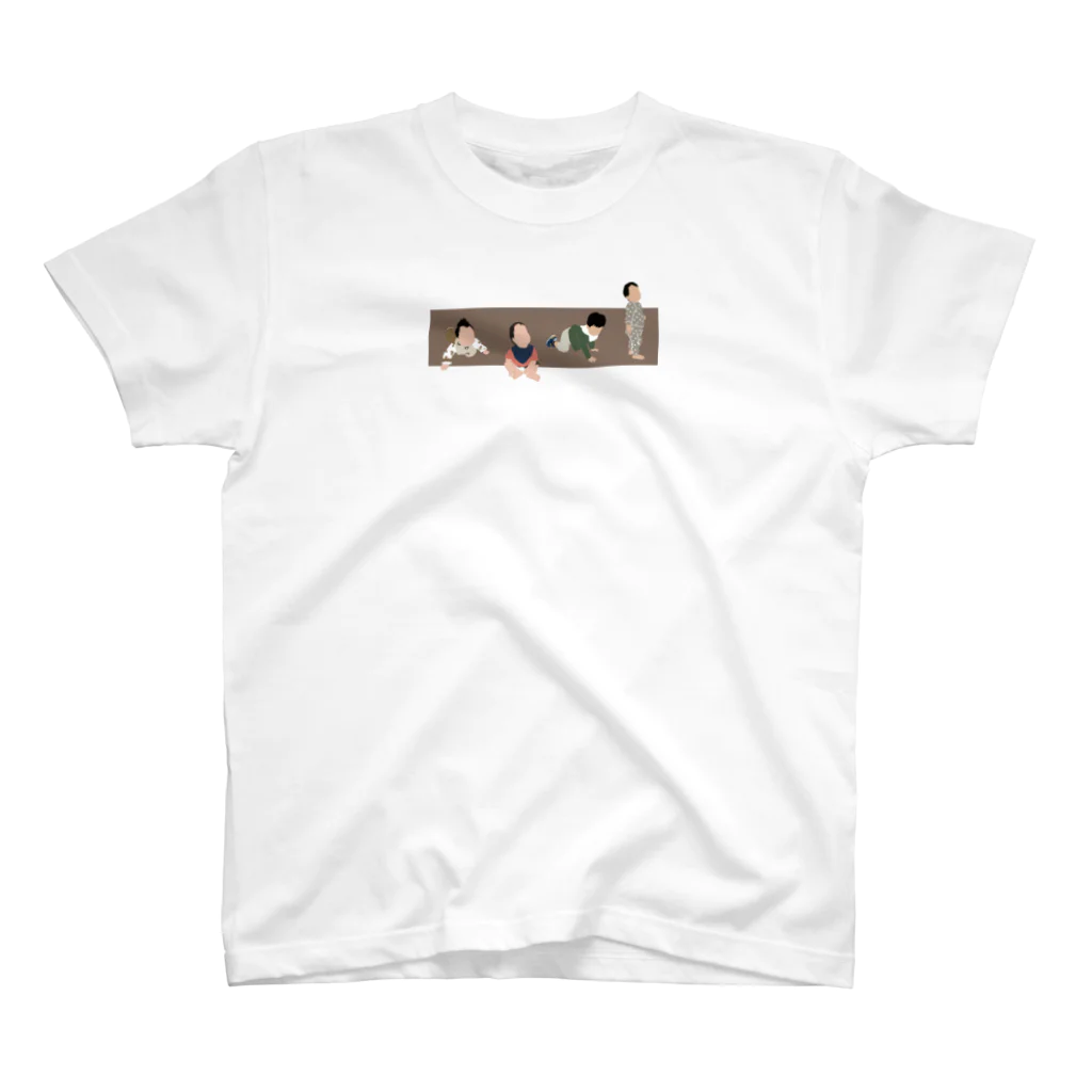 Ｌｏｖｅ ａｎｄ ｇｒｏｗｔｈのA-brown【 Baby growth】 Regular Fit T-Shirt