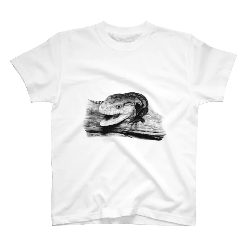 Pencil reptiles | 鉛筆の爬虫類達のアオジタトカゲ | Tiliqua gigas スタンダードTシャツ
