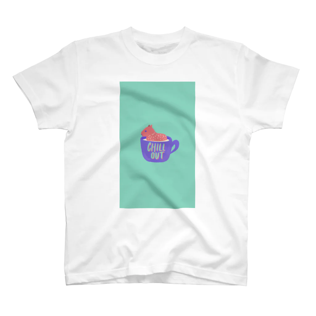 naty's doodlesのChilloutカピバラ スタンダードTシャツ