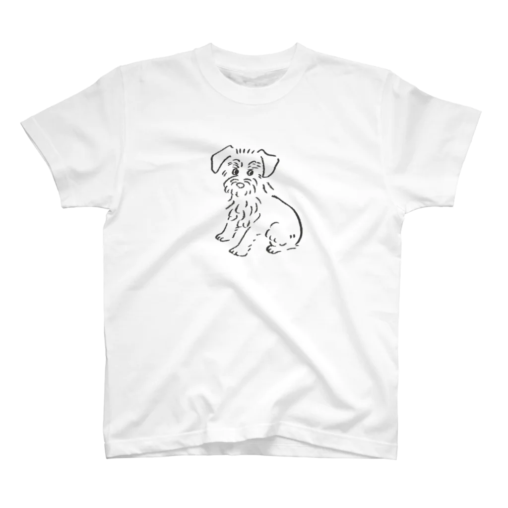 sampoのシュナウザーのワンちゃん スタンダードTシャツ