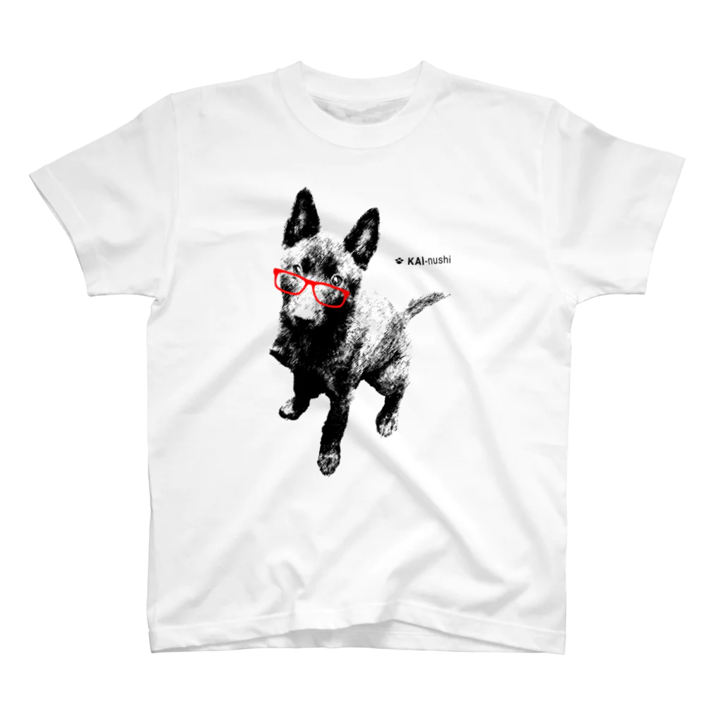 甲斐主オンラインショップの甲斐犬Tシャツ（淡色用） スタンダードTシャツ