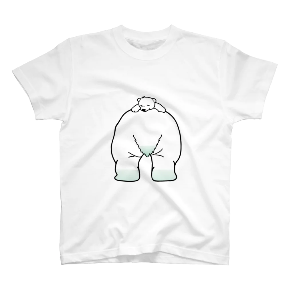 mocchibiのお店のしろくま ママのうえ Regular Fit T-Shirt