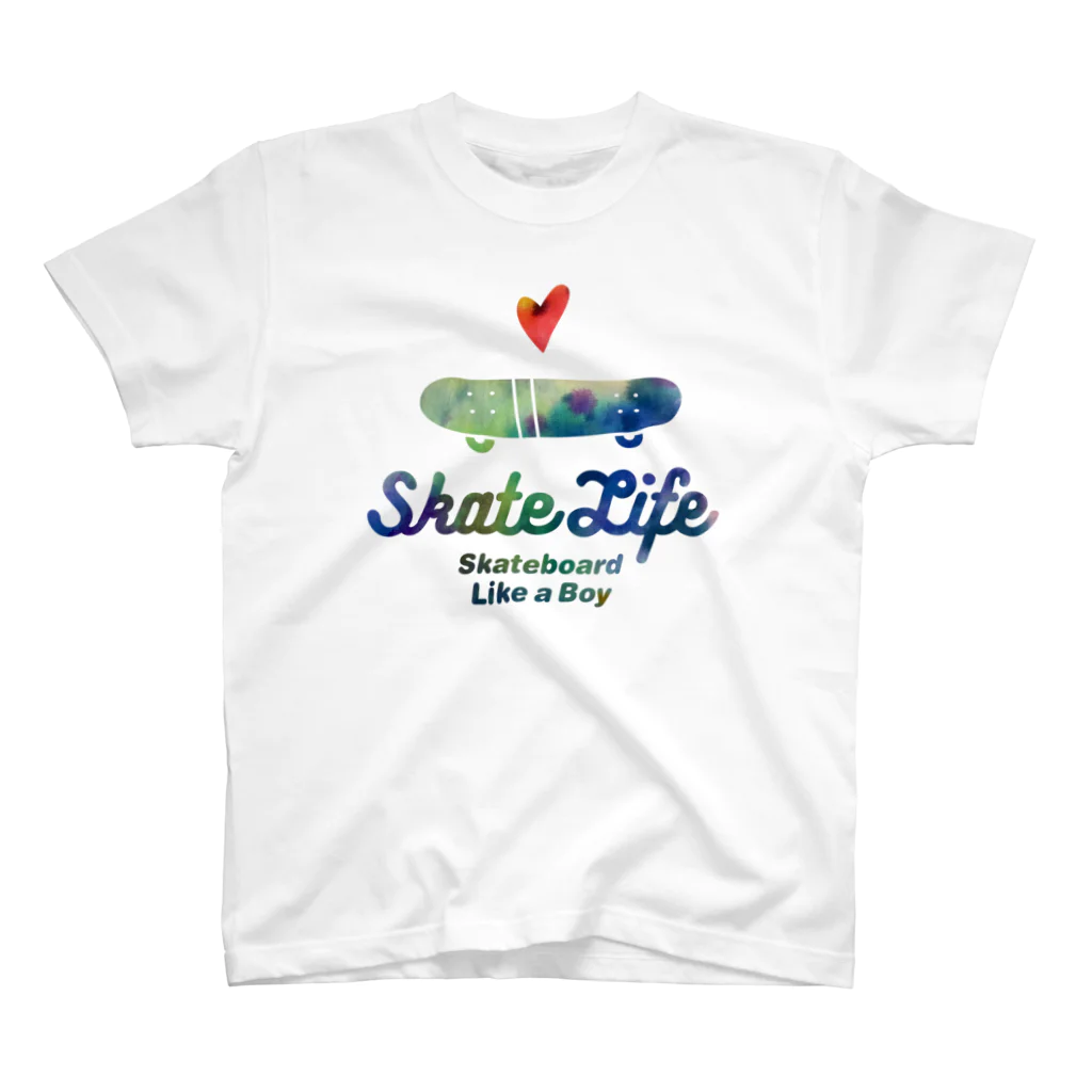 Sunshine-DevelopmentのSkateboard Life Regular Fit T-Shirt