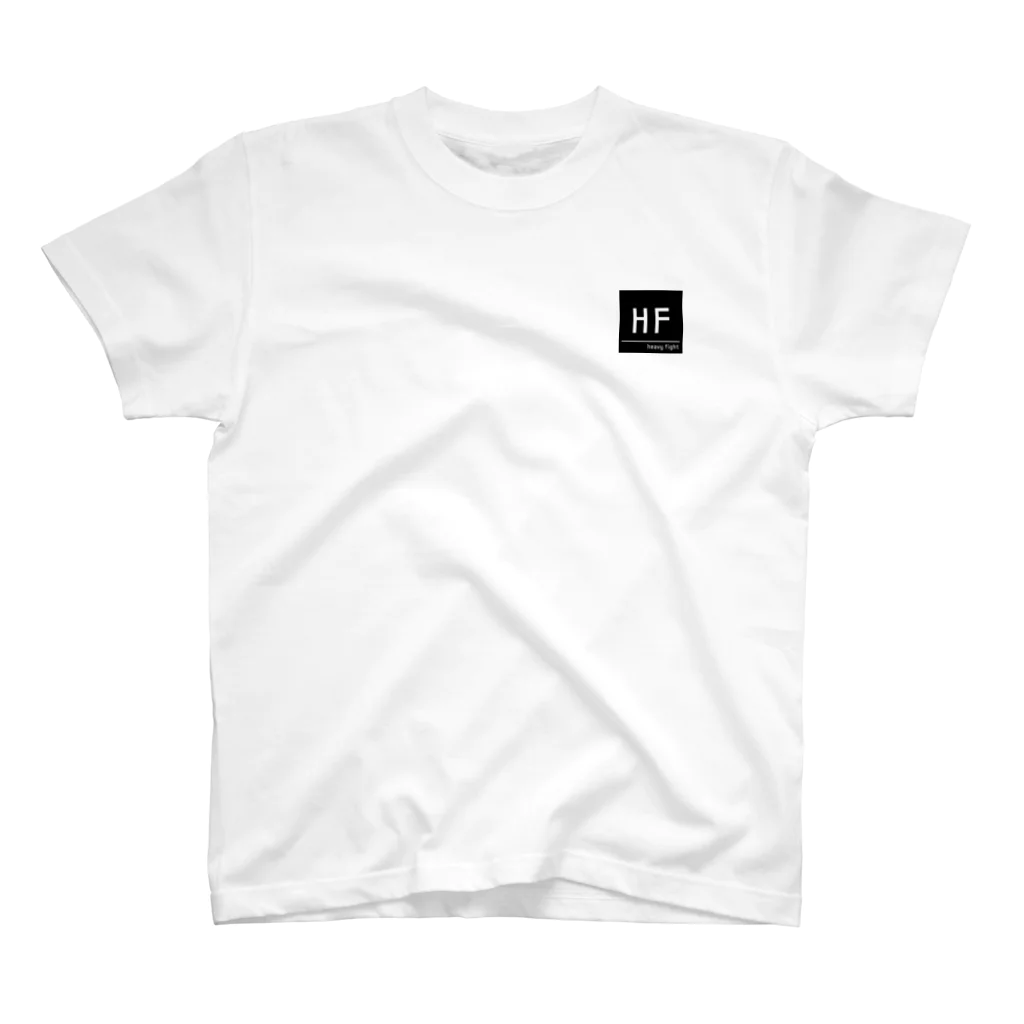 HFのHF スクエアロゴ　ブラック Regular Fit T-Shirt