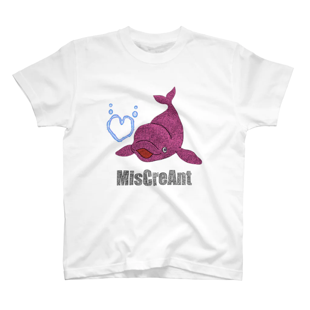 MisCreAntミスクリアントのベルーガくん スタンダードTシャツ