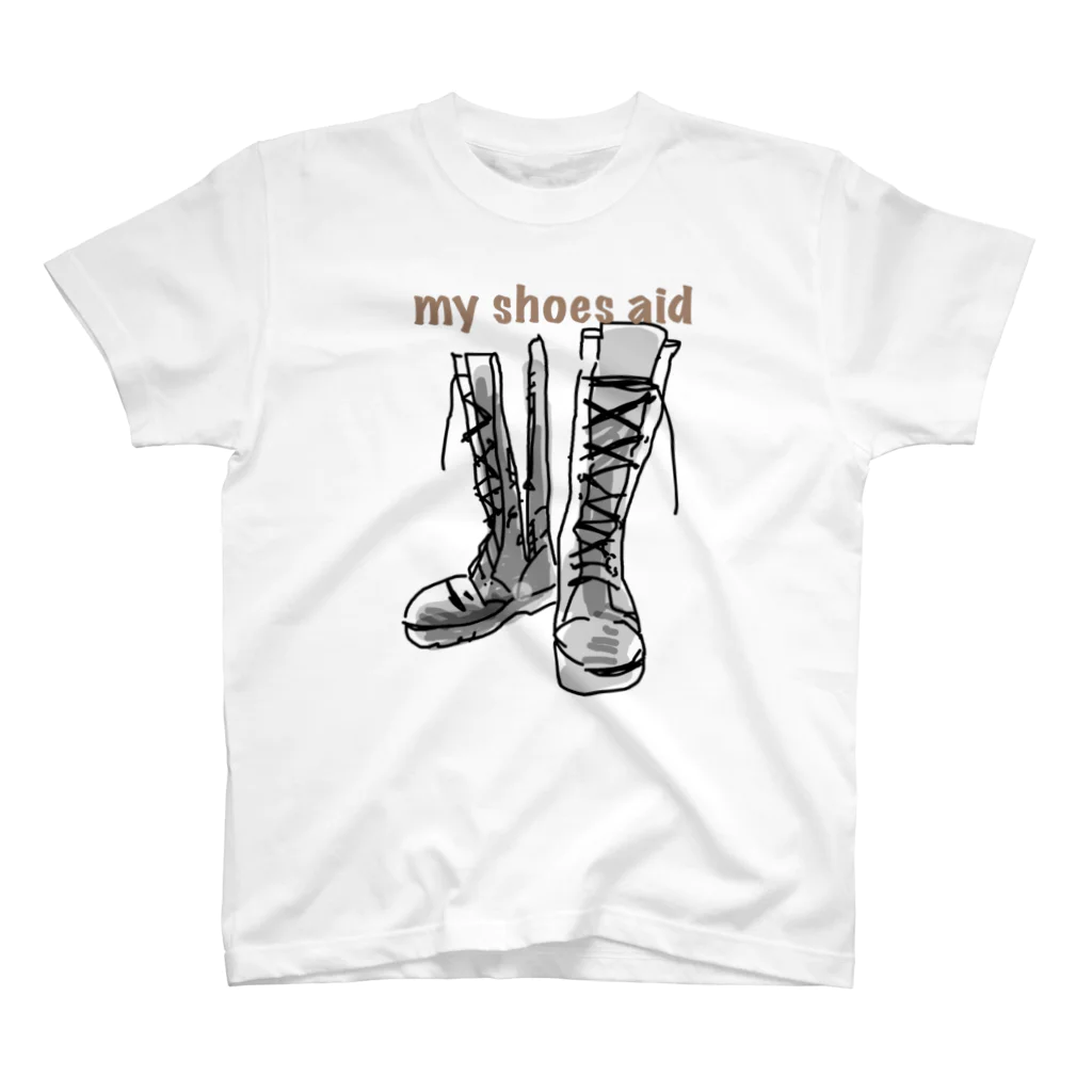 gunji shopのG Tシャツ『my  shoes  aid』 スタンダードTシャツ