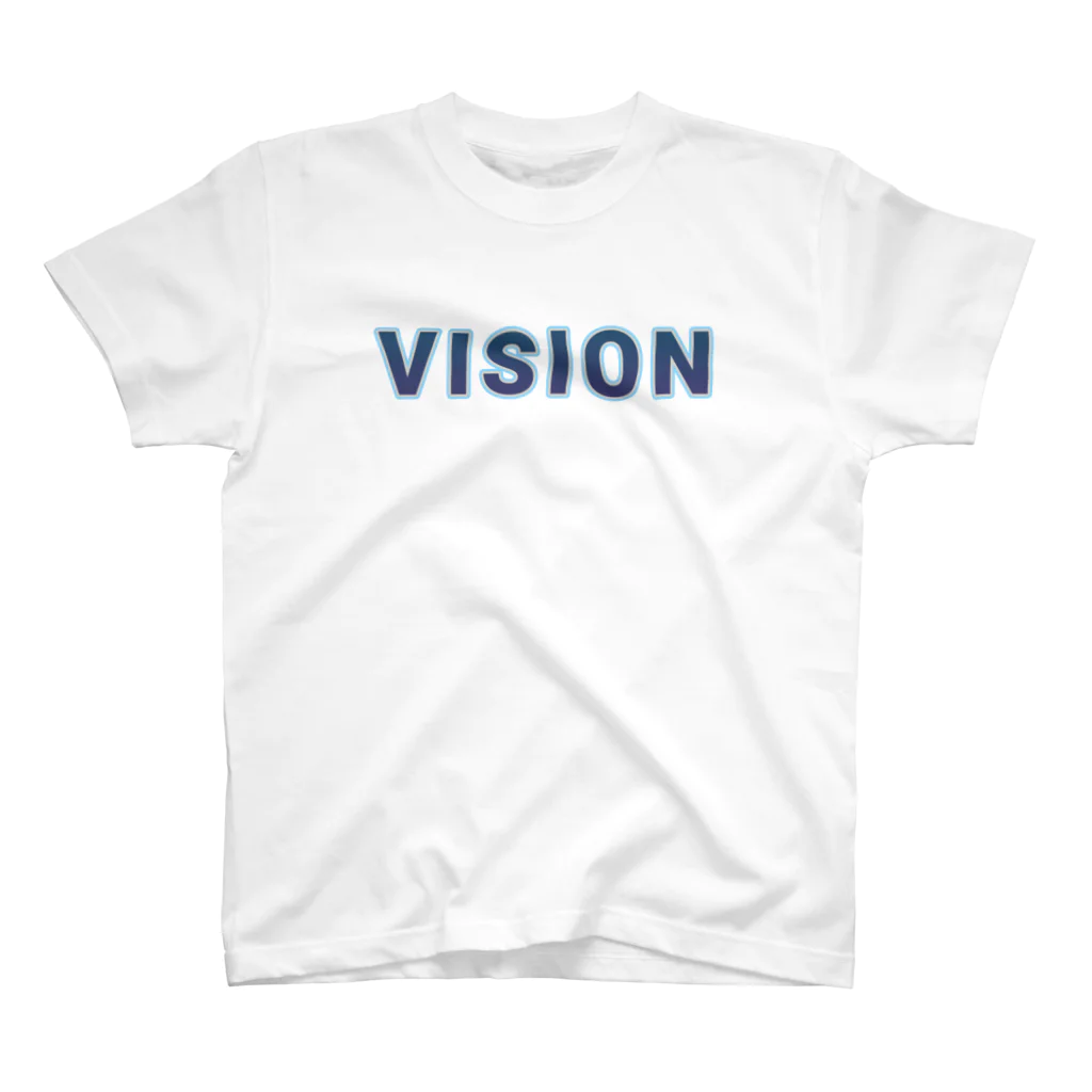 ロゴTシャツのひよこ堂のVISION ビジョン ロゴ Tシャツ Regular Fit T-Shirt
