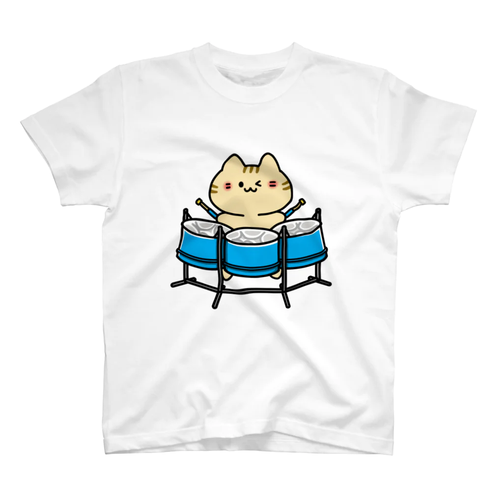  ふじねこ屋のトリプルチェロパンねこ Regular Fit T-Shirt