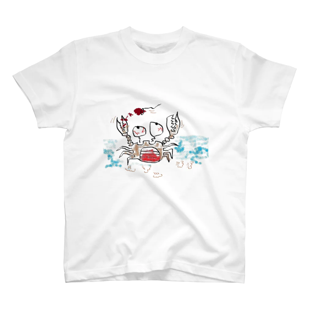 mitanogoruのチョコが欲しいカニさん スタンダードTシャツ