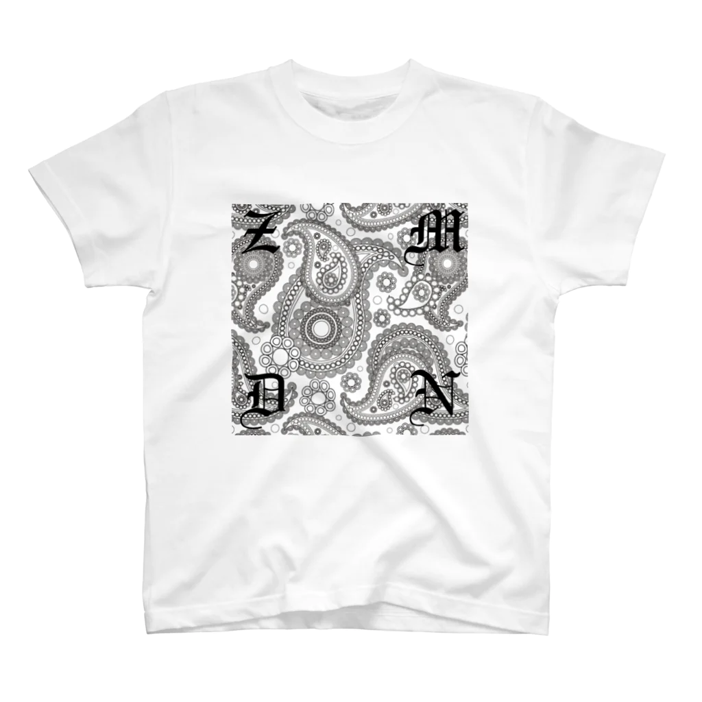 zenzen114のペイズリーZDMN スタンダードTシャツ