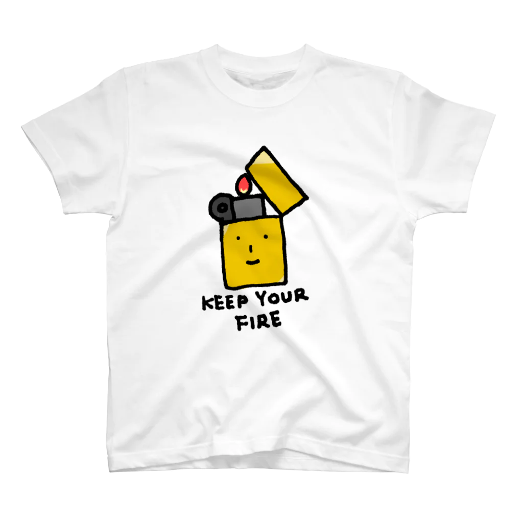 Mark Squier Design SUZURI店のKeep your Fire Goods スタンダードTシャツ