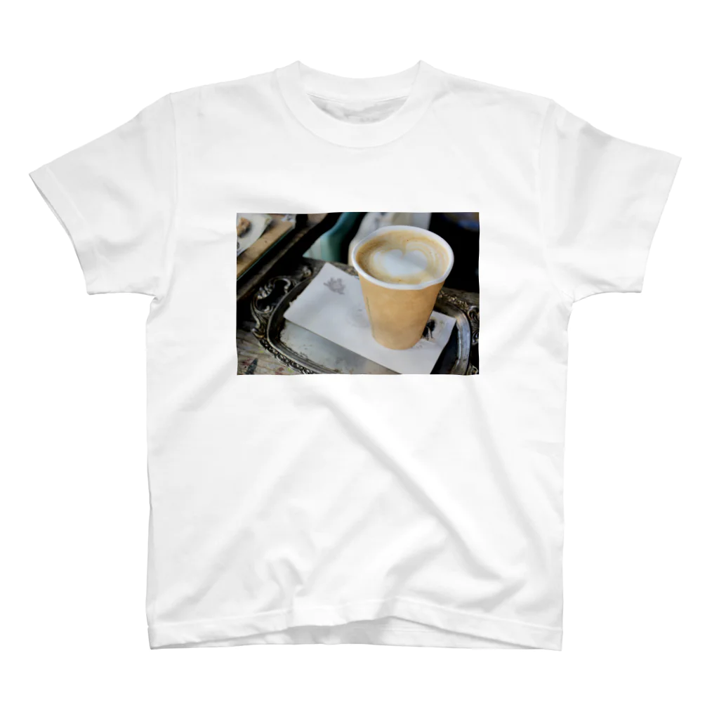 よしえのフォトT・フォトグッズのカフェラテ スタンダードTシャツ