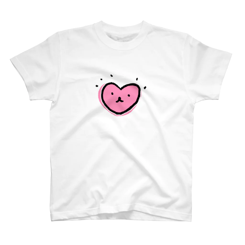 Mark Squier Design SUZURI店のPOP UP HEART Regular Fit T-Shirt