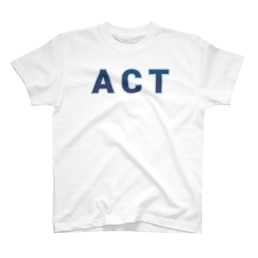 ロゴTシャツのひよこ堂のACT アクト ロゴ Tシャツ スタンダードTシャツ