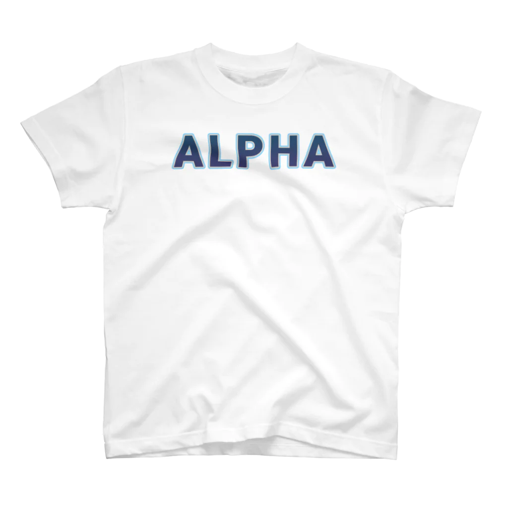 ロゴTシャツのひよこ堂のALPHA アルファ ロゴ Tシャツ Regular Fit T-Shirt