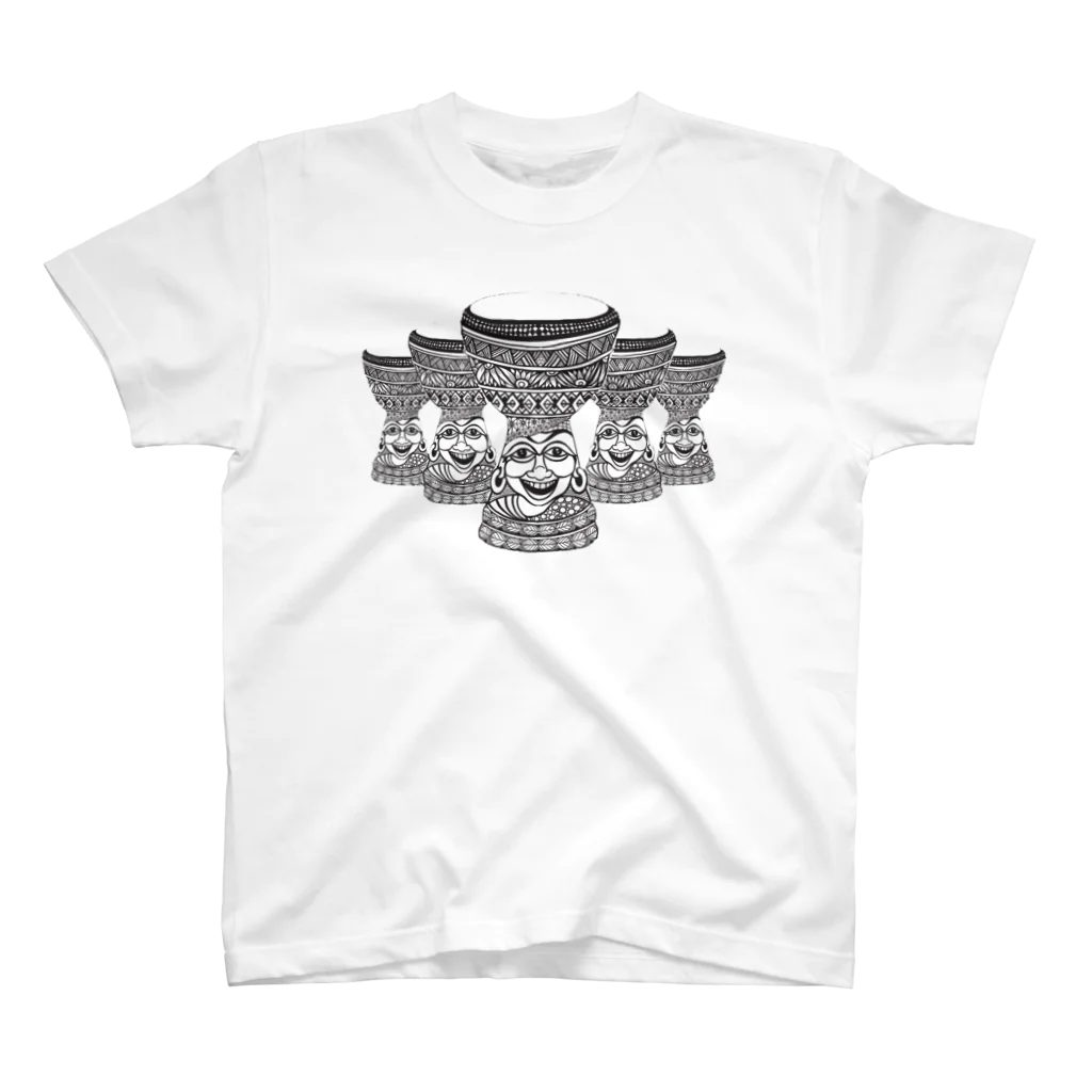 NKOSI AFRICAのSmile djembe drum Regular Fit T-Shirt