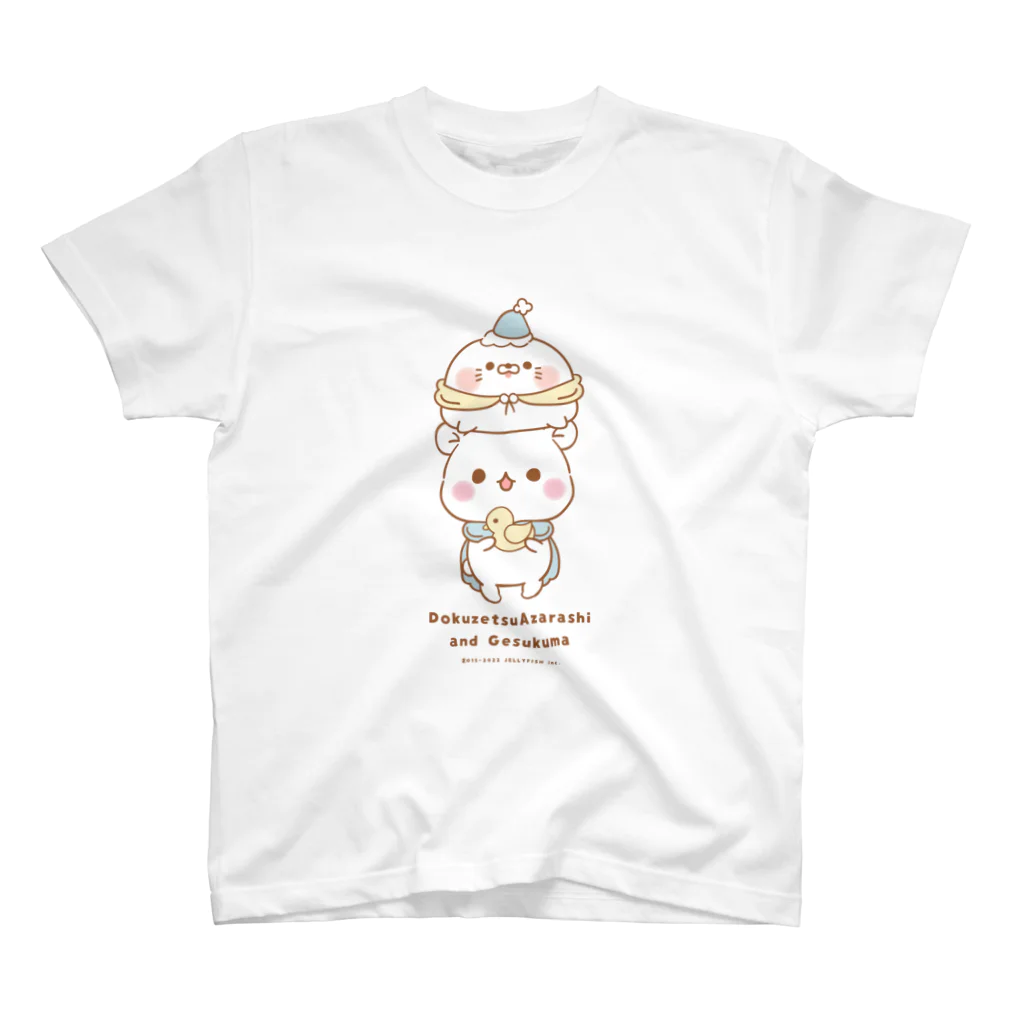 jellyfish@毒舌あざらしゲスくま公式の毒舌あざらし＆ゲスくま スタンダードTシャツ