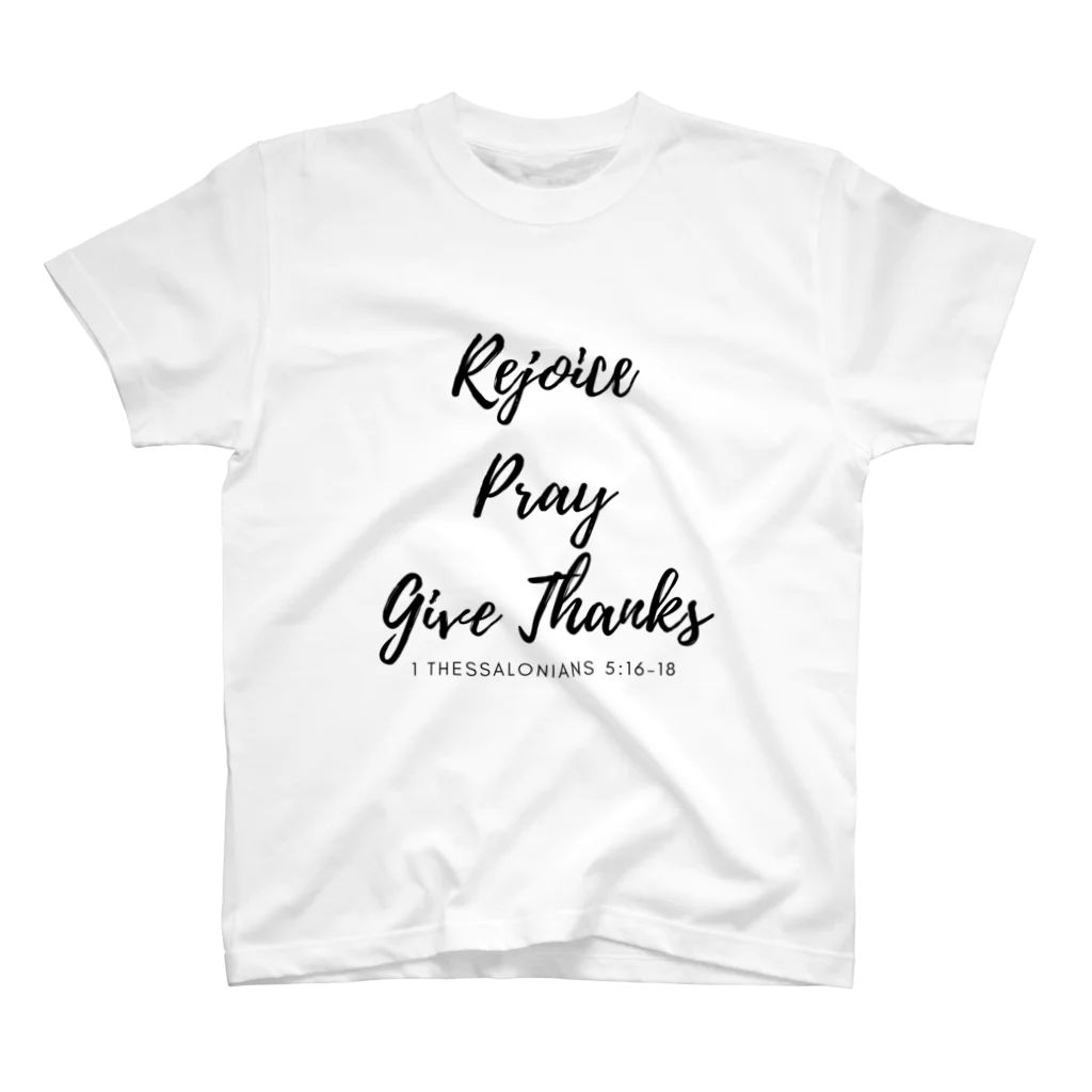 Jesus Stratezyの第一テサロニケ5:16-18 Regular Fit T-Shirt