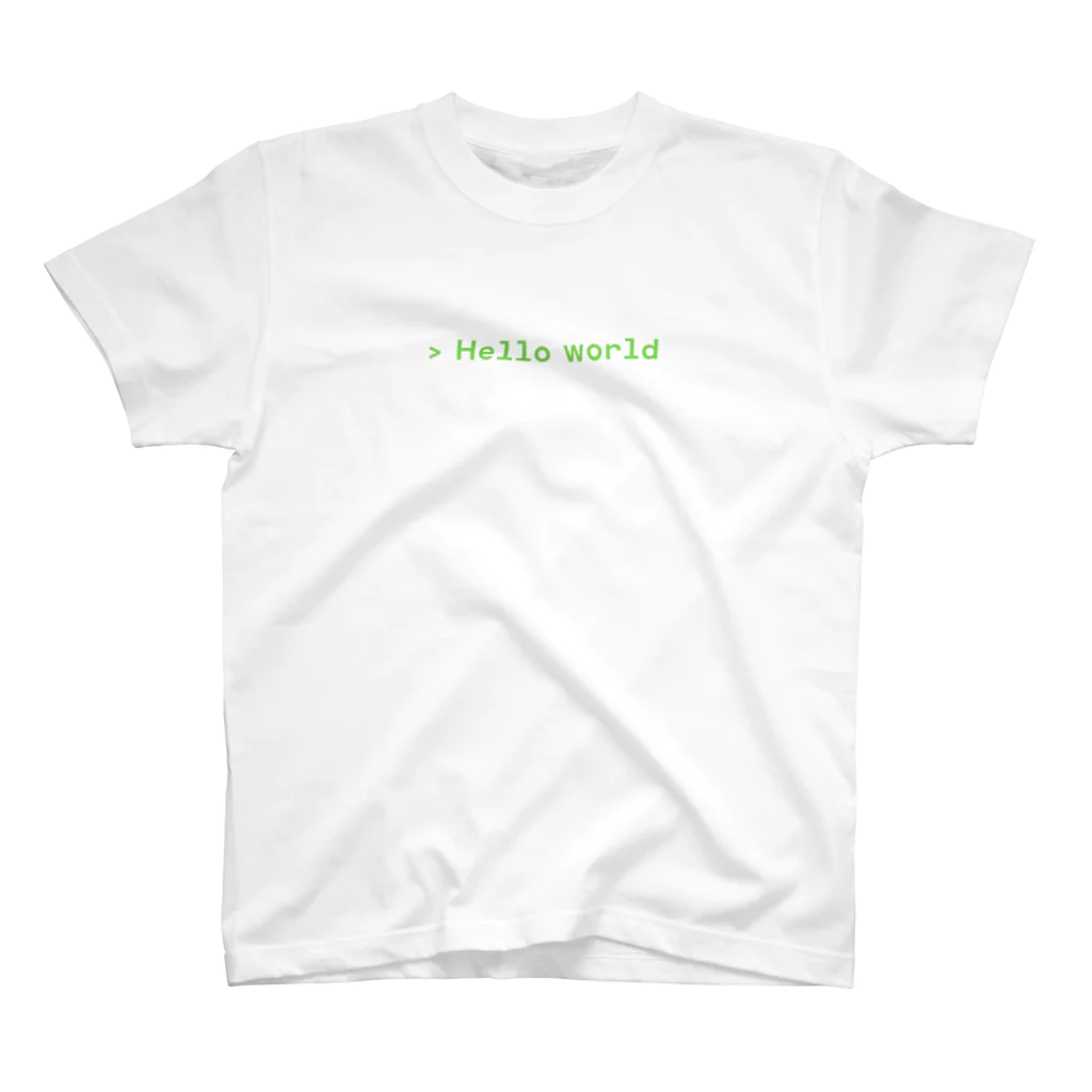 プログラマーの嫁のHello_worldTシャツ Regular Fit T-Shirt