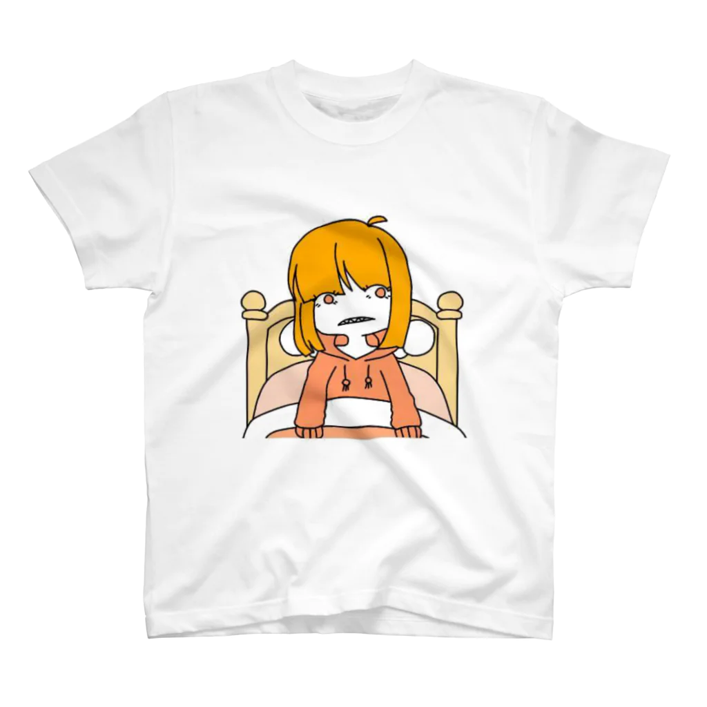 るーと｡:°ஐ*｡:°ʚ♥ɞ*｡:°ஐ*の【病み可愛い】寝起き【オリジナル】 スタンダードTシャツ