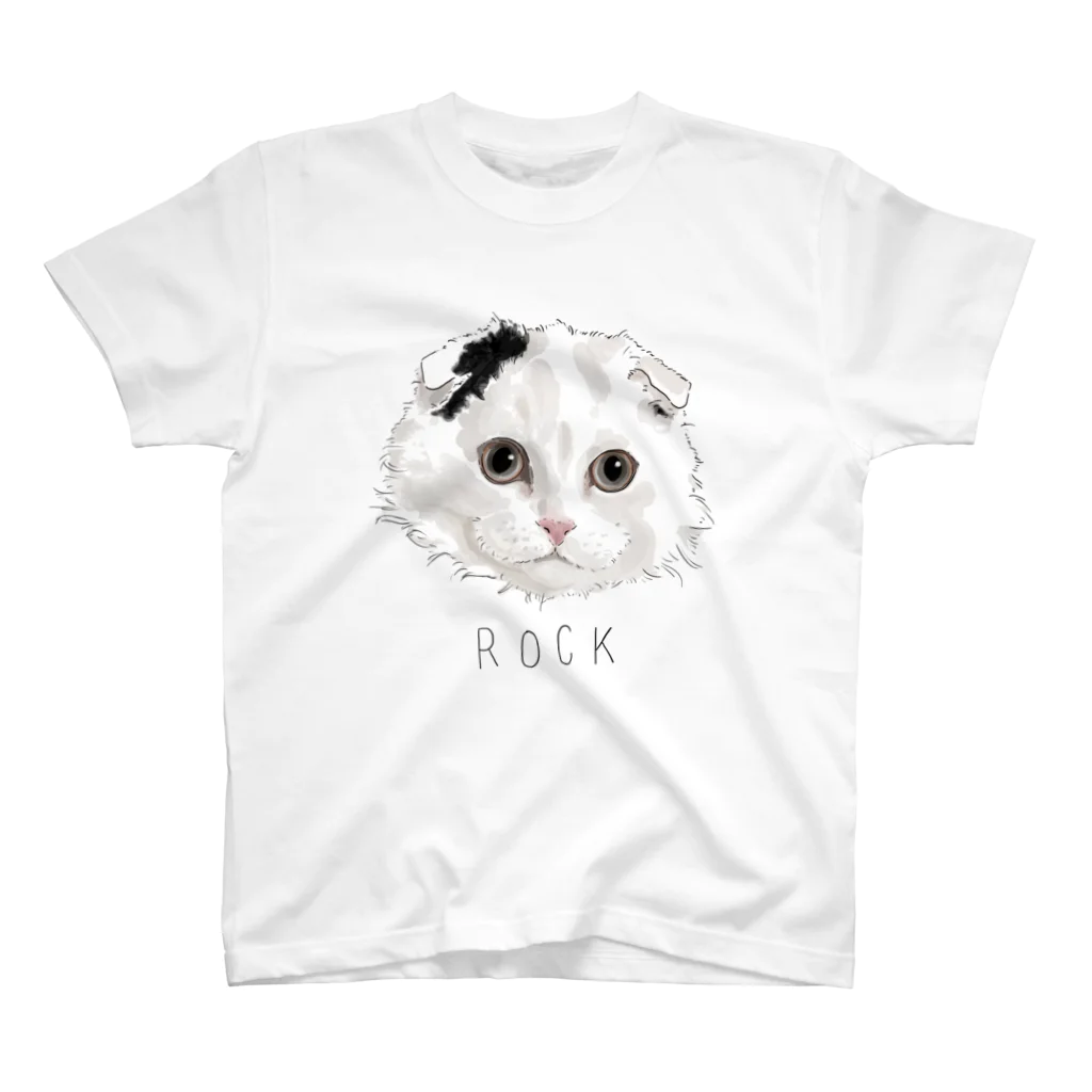 みきぞーん｜保護猫 ミッキー画伯と肉球とおともだちのrock Regular Fit T-Shirt