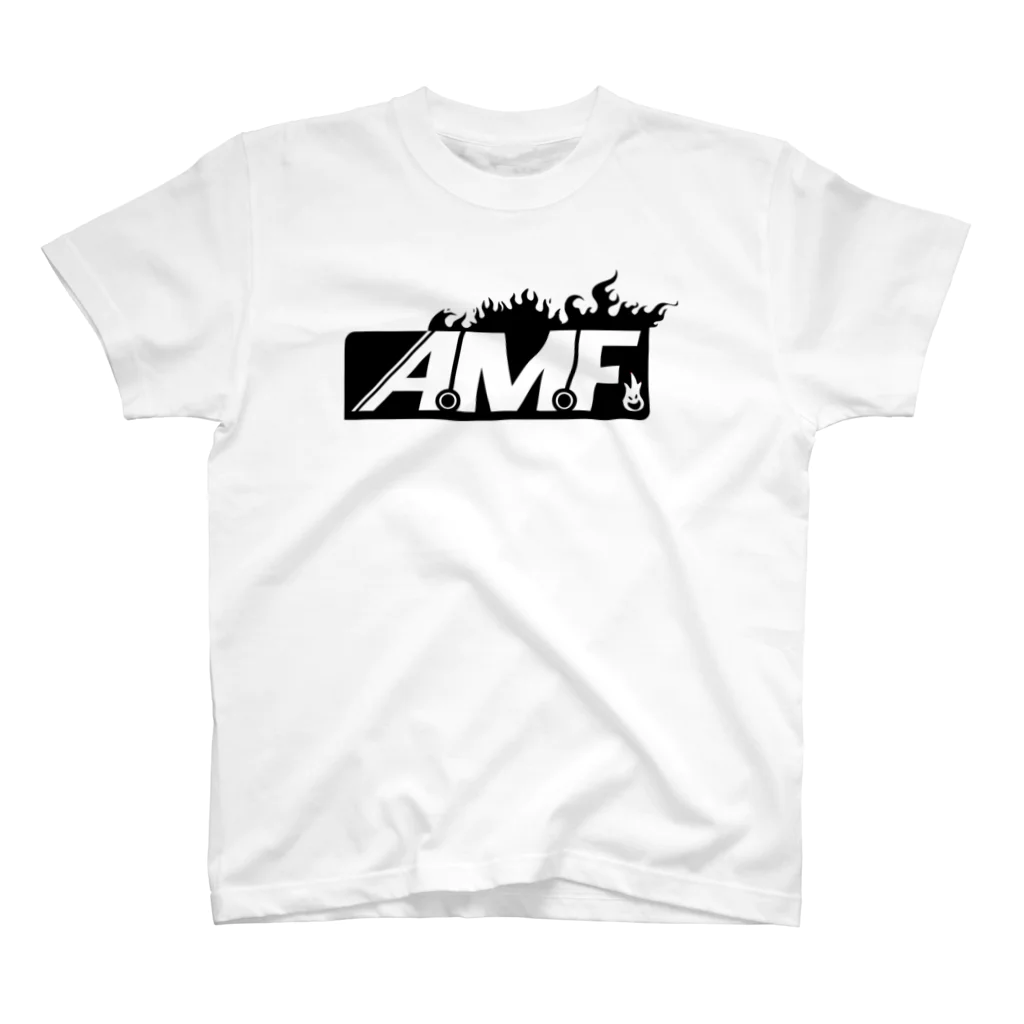 A.M.Fの AMF T 白黒炎 スタンダードTシャツ