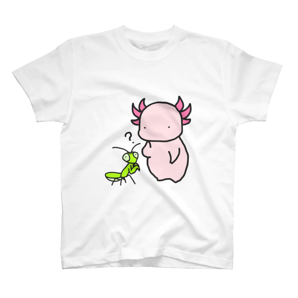 蟲のカマキリとウパさん スタンダードTシャツ