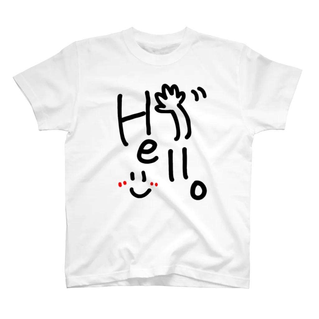 きゅーちゃんのグッズのHelloすまいる◟̑◞̑ Regular Fit T-Shirt