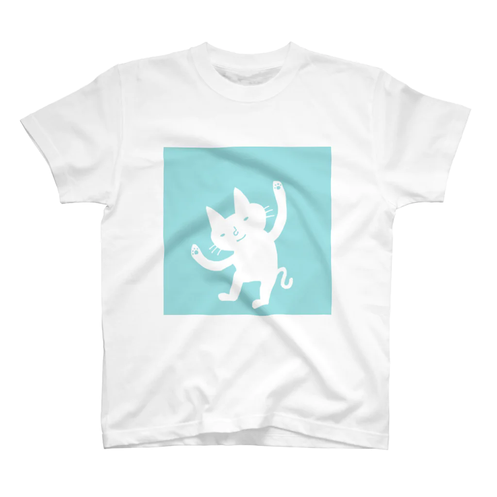 まめあじの陽気なねこちゃん スタンダードTシャツ