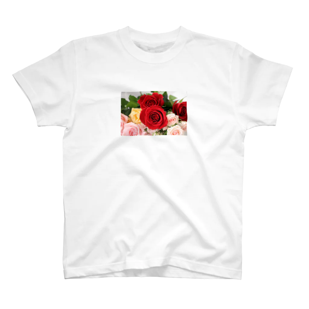 あなただけのオリジナルグッズショップの華やかなバラ スタンダードTシャツ