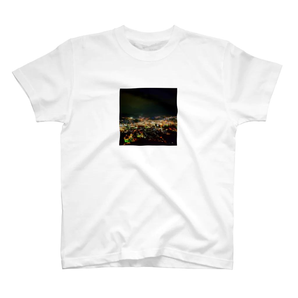 面白Tシャツ専門店の～稲佐山の夜景を添えて～ Regular Fit T-Shirt